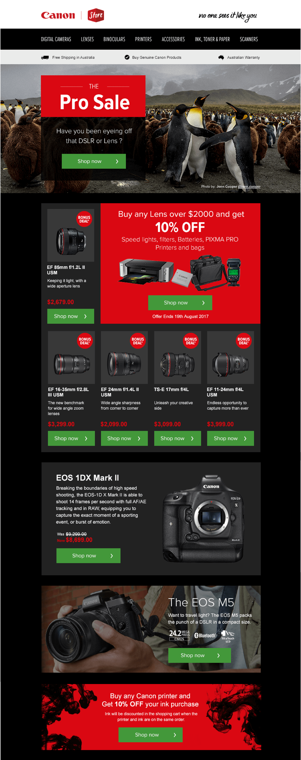 Canon Australia email